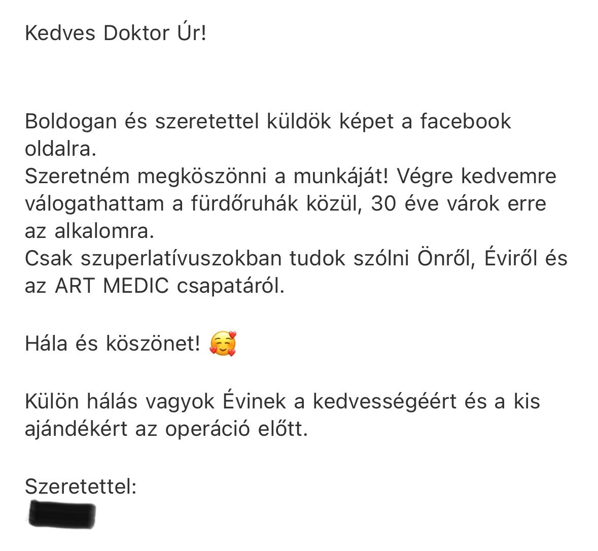 Dr. Varga Zsombor Plasztika vélemény