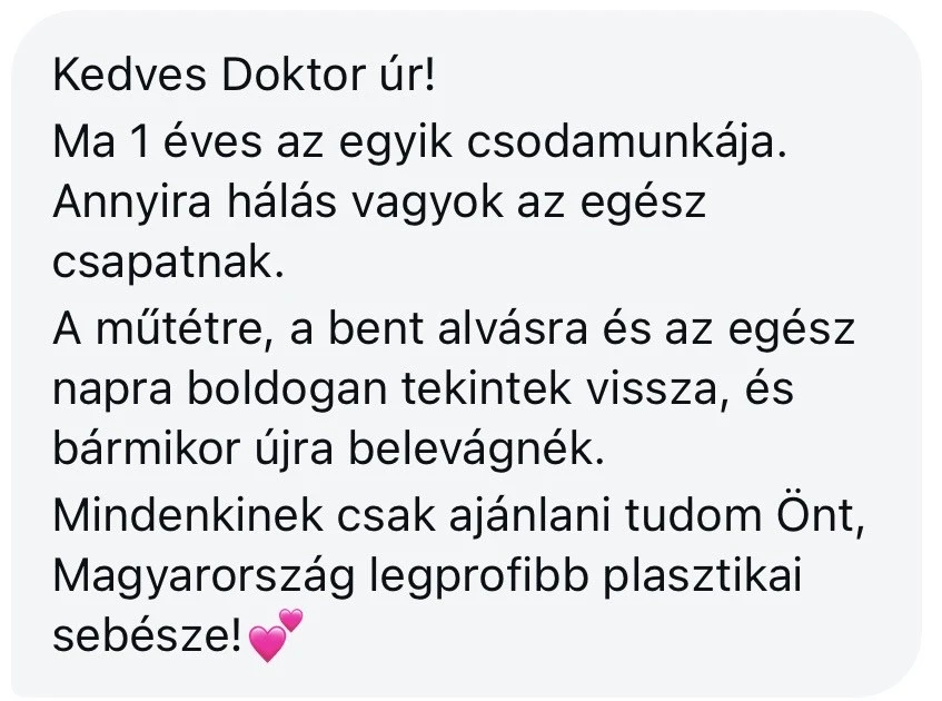 Dr. Varga Zsombor Plasztika vélemény